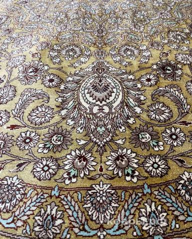 ковер ручной работы Шелковый Иранский ковер ручной работы Qum (Кум) 1.97x1.97 — фото 3