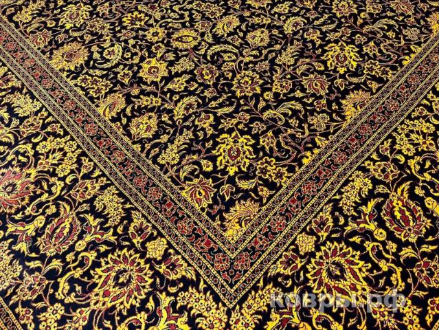 ковер ручной работы Шелковый Иранский ковер ручной работы Qum (Кум) 4x2.96 — фото 3