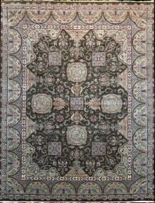 Шерстяной Индийский ковер ручной работы 3.62x2.79