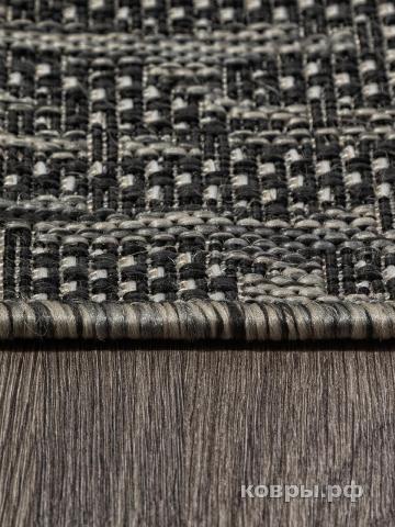 ковер Ковер MERINOS KAIR S136 BLACK-GRAY Овал — фото 4