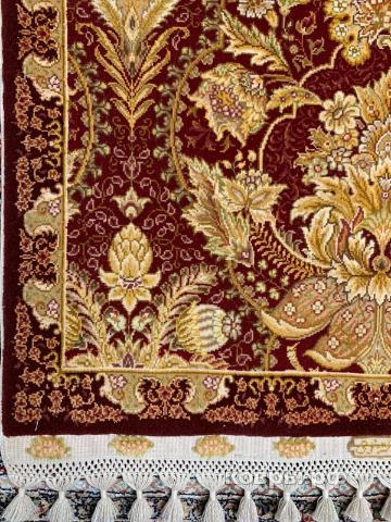 ковер ручной работы Китайский ковер ручной работы из шелка и шерсти Hereke (Хереке) 1.25x0.6 — фото 5