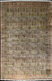 Шелковый Индийский ковер ручной работы Kashmir (Кашмир) 3.5x5.6