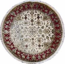 Индийский ковер ручной работы из шелка и шерсти Agra (Агра) 1.83x1.83