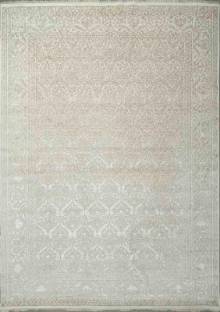 Индийский ковер ручной работы из шелка и шерсти 4.35x3.13