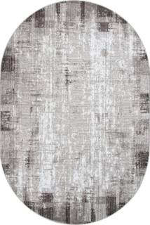 Овальный ковер из синтетики Ковер SILVER F396 GRAY Овальный ковер из синтетики Ковер SILVER F396 GRAY