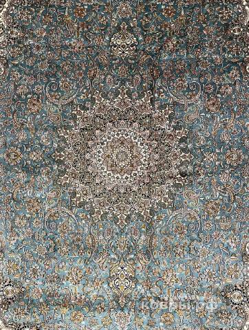 ковер ручной работы Шелковый Индийский ковер ручной работы Kashmir (Кашмир) 2.78x1.85 — фото 2