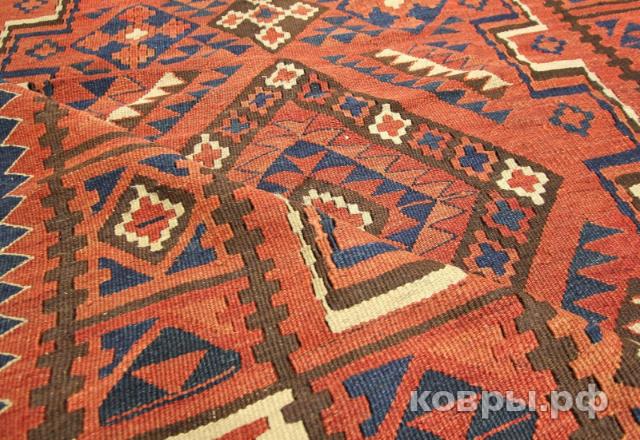 ковер ручной работы Шерстяной Афганский ковер ручной работы Kilim (Килим) 3.85x1.35 — фото 4