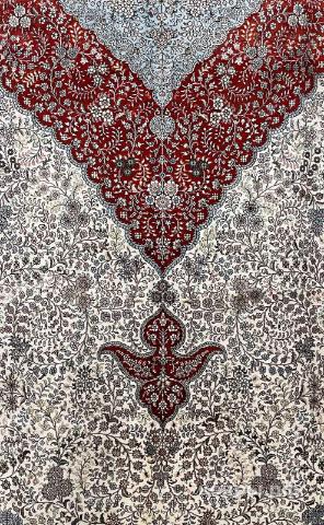 ковер ручной работы Шелковый Китайский ковер ручной работы 400 lines (400 линий)  3.65x5.4 — фото 7