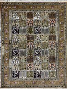 Шелковый Китайский ковер ручной работы Raiskiy sad (Райский сад) 1.8x1.26