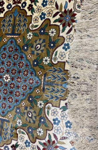 ковер ручной работы Шелковый Китайский ковер ручной работы 2.25x2.25 — фото 4