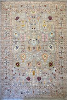 Шелковый Афганский ковер ручной работы Waziri (Вазири) 5.39x3.68 Шелковый Афганский ковер ручной работы Waziri (Вазири) 5.39x3.68