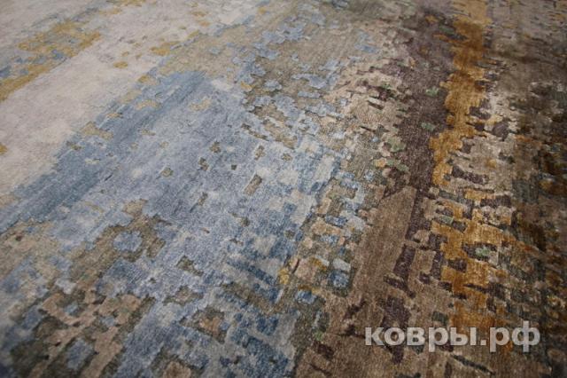 ковер ручной работы Индийский ковер ручной работы из шелка и шерсти 2.36x2.36 — фото 3