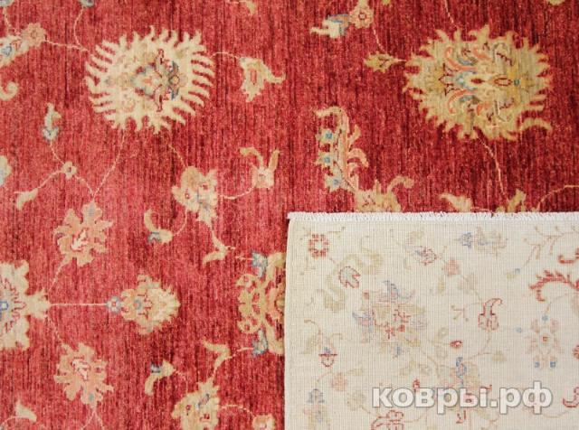 ковер ручной работы Шелковый Афганский ковер ручной работы  Сhoubi Ziegler (Чуби зиглер) 1.98x1.89 — фото 3