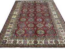 Афганский ковер ручной работы из шелка и шерсти Kazakh (Казах) 3.02x2.47 Афганский ковер ручной работы из шелка и шерсти Kazakh (Казах) 3.02x2.47