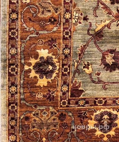 ковер ручной работы Шерстяной Афганский ковер ручной работы Сhoubi (Чуби файн) 3.78x2.85 — фото 3