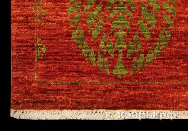 ковер ручной работы Шерстяной Афганский ковер ручной работы Сhoubi (Чуби) 1.42x1.02 — фото 2