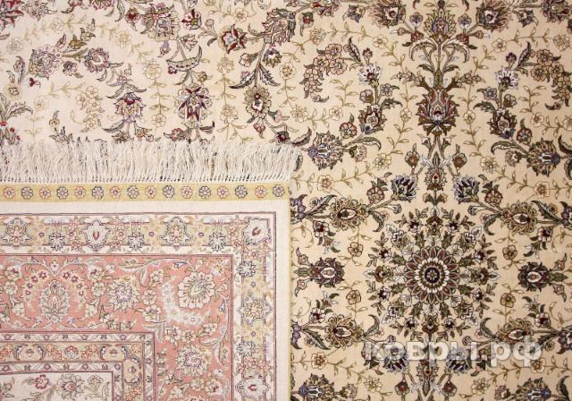 ковер ручной работы Шелковый Китайский ковер ручной работы Hereke (Хереке) 2.46x1.73 — фото 2