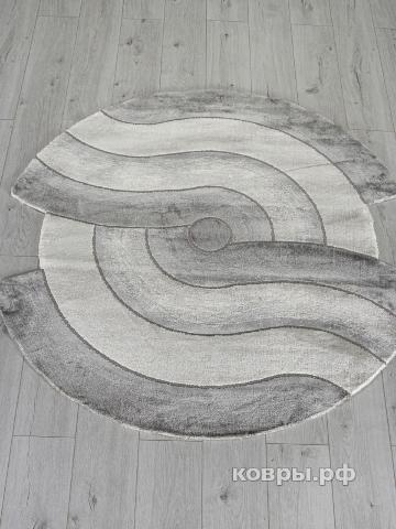 ковер Ковер KARMEN HALI SAFIR 00836G GREY / GREY Круг — фото 2