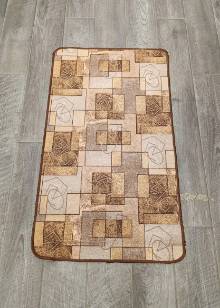 Коврик № 1932,коричневый,размер 0,7 на 1,2 метра