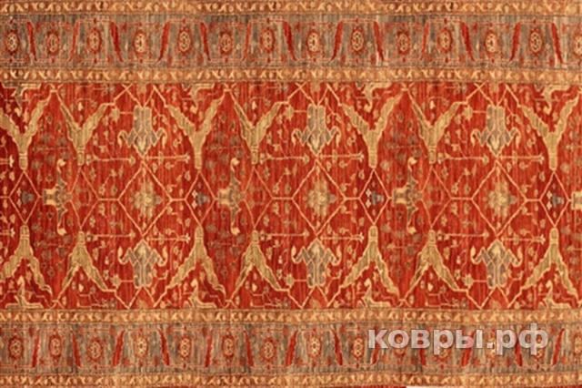 ковер ручной работы Афганский ковер ручной работы Файн 1.05x3.85м