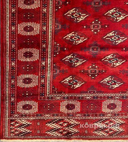 ковер ручной работы Шерстяной Иранский ковер ручной работы Ahal Teke (Ахал Теке) 3.82x2.5 — фото 2