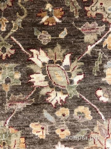 ковер ручной работы Шелковый Афганский ковер ручной работы Сhoubi (Чуби зиглер)3.04x3 — фото 3