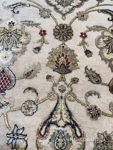 ковер ручной работы Индийский ковер ручной работы из шелка и шерсти Agra (Агра) 1.83x1.83 — фото 3