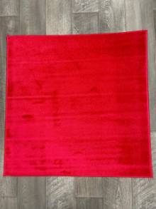 Коврик № 1126,алый,размер 1 на 1 метр