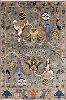 Шелковый Афганский ковер ручной работы Bidjar (Биджар) 2.7x1.82