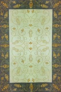 Дизайнерский ковер ручной работы из шерсти дикого яка 022 2.0x3.0