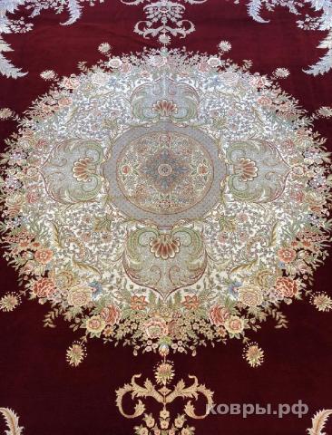 ковер ручной работы Китайский ковер ручной работы из шелка и шерсти 4.31x3.06 — фото 4