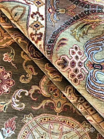 ковер ручной работы Шерстяной Индийский ковер ручной работы 3.62x2.79 — фото 4