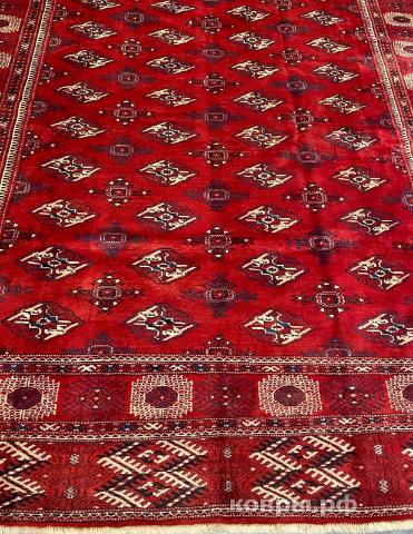 ковер ручной работы Шерстяной Иранский ковер ручной работы Ahal Teke (Ахал Теке) 3.82x2.5 — фото 3