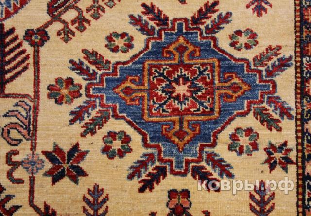 ковер ручной работы Шелковый Афганский ковер ручной работы Kazakh (Казах) 2.62x1.95 — фото 3