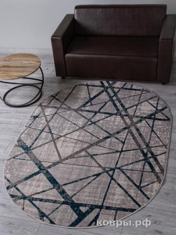 ковер Ковер MERINOS LIMAN F478 GRAY-BLUE Овал — фото 2