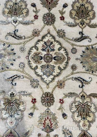 ковер ручной работы Индийский ковер ручной работы из шелка и шерсти Agra (Агра) 1.83x1.83 — фото 4