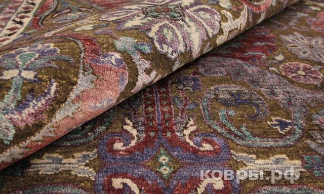 ковер ручной работы Индийский ковер ручной работы из шелка и шерсти Rajkumar (Ражкумар) 2.99x2.43 — фото 3