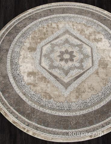 ковер Ковер KARMEN HALI ARMINA 04037C GREY / BROWN Круг — фото 2