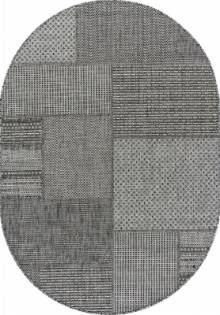 Серая циновка Ковер KAIR S139 DARK GRAY Овал Серая циновка Ковер KAIR S139 DARK GRAY Овал