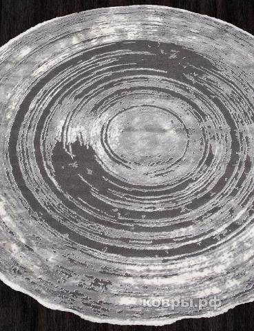 ковер KARMEN HALI SAFIR 00843G GREY / GREY Круг — фото 2