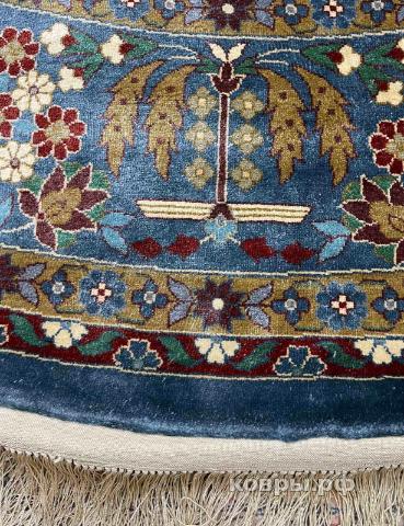 ковер ручной работы Шелковый Китайский ковер ручной работы 2.25x2.25 — фото 5