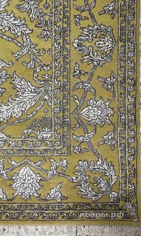 ковер ручной работы Индийский ковер ручной работы из шелка и шерсти Rajkumar (Ражкумар) 2.05x3.09 — фото 2