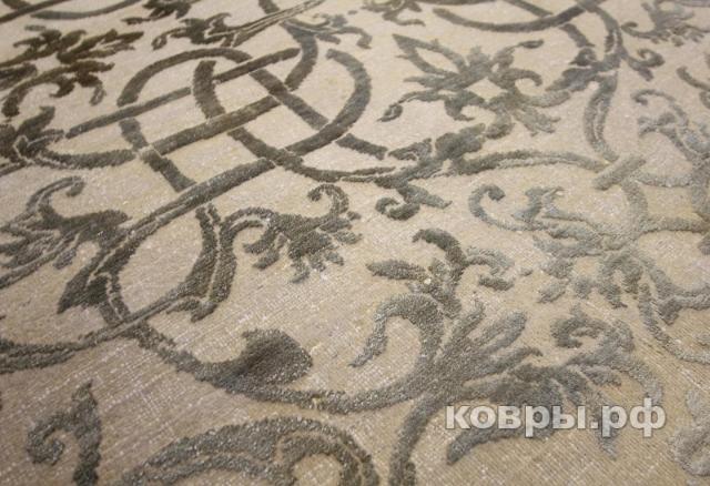 ковер ручной работы Индийский ковер ручной работы из шелка и шерсти 2.7x1.85 — фото 2