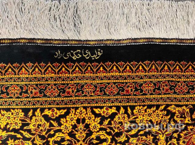 ковер ручной работы Шелковый Иранский ковер ручной работы Qum (Кум) 4x2.96 — фото 7