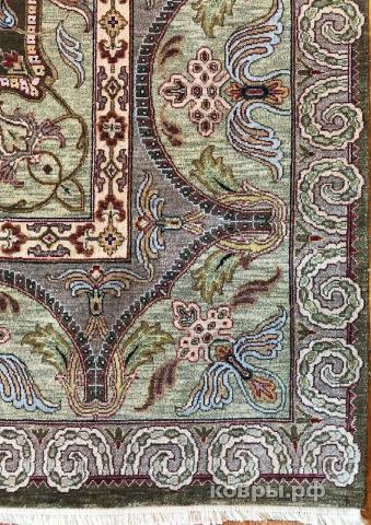 ковер ручной работы Шерстяной Индийский ковер ручной работы 3.62x2.79 — фото 5