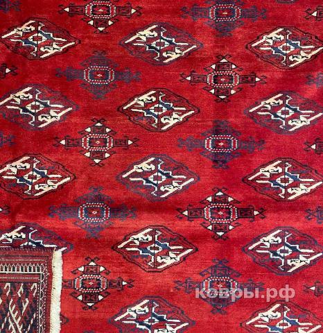 ковер ручной работы Шерстяной Иранский ковер ручной работы Ahal Teke (Ахал Теке) 3.82x2.5 — фото 4