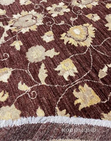 ковер ручной работы Шелковый Афганский ковер ручной работы Сhoubi (Чуби зиглер)2.55x2.5 — фото 3