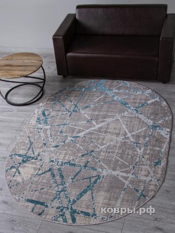 ковер Ковер MERINOS LIMAN F478 GRAY-BLUE Овал — фото 3