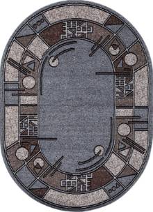Ковер SIERRA ALBINA 3 BLUE-BROWN 2 Овал Ковер SIERRA ALBINA 3 BLUE-BROWN 2 Овал
