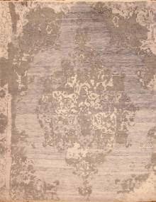 Индийский ковер ручной работы из шелка и шерсти 3.02x2.46